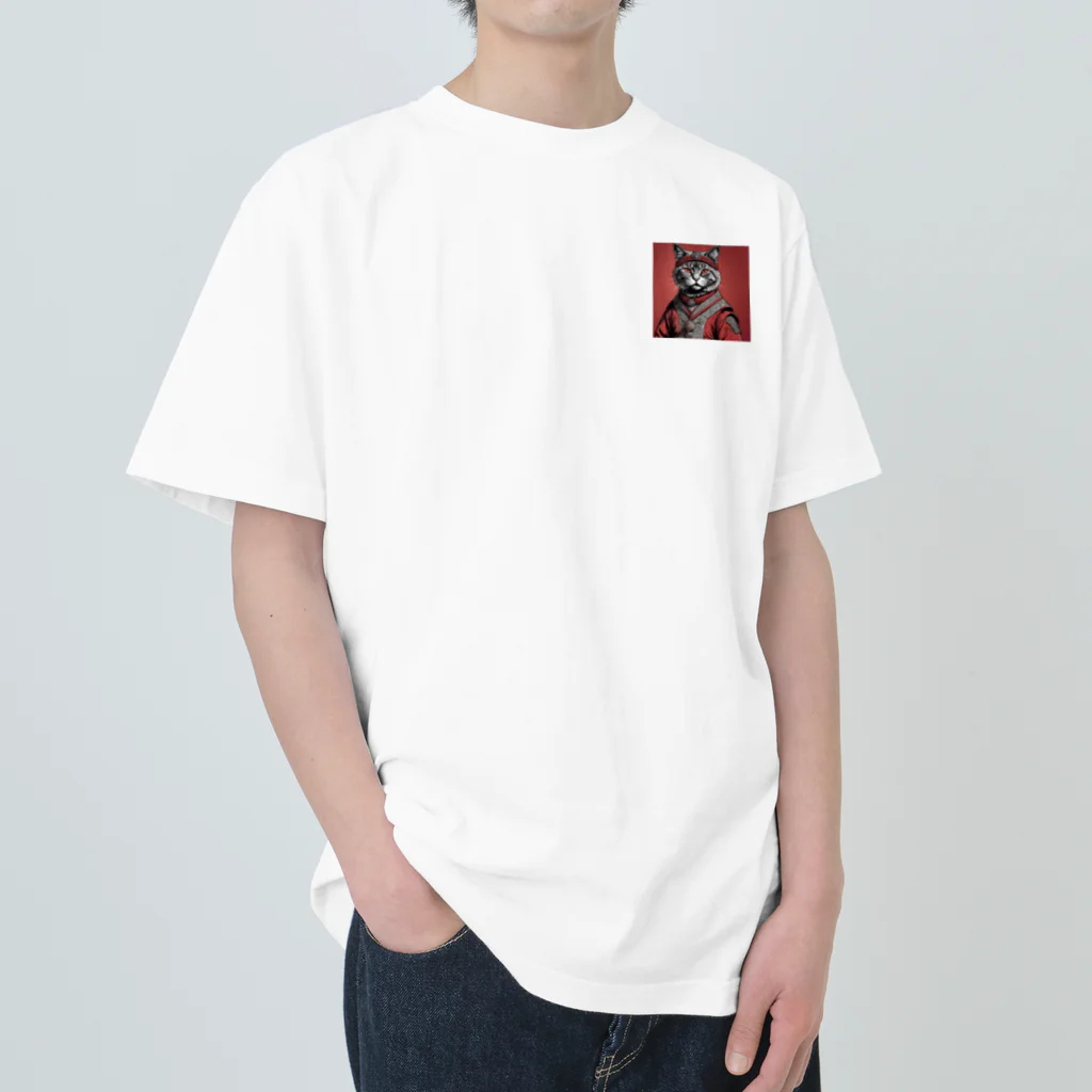 hogarakuの縄文猫 Heavyweight T-Shirt