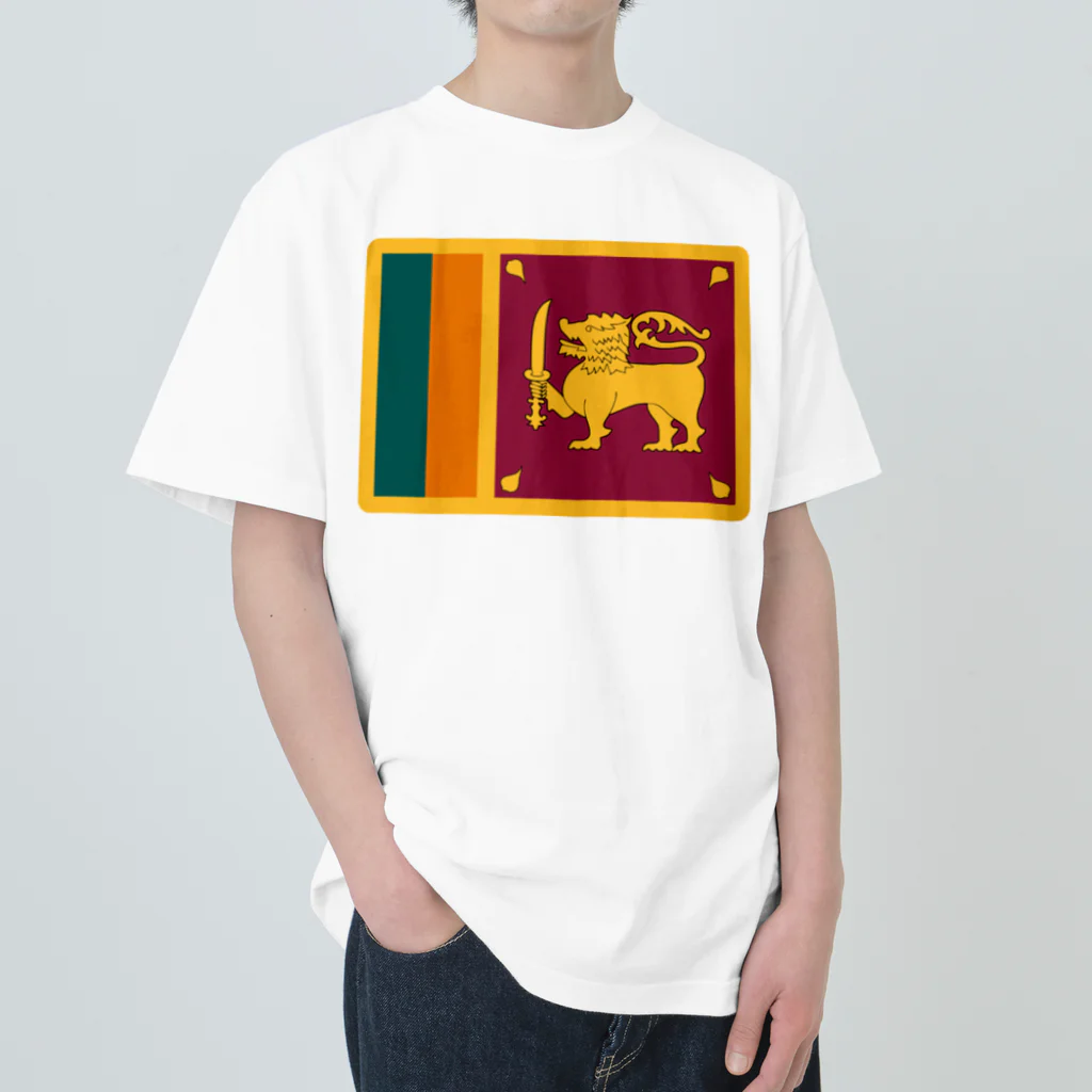 お絵かき屋さんのスリランカの国旗 Heavyweight T-Shirt