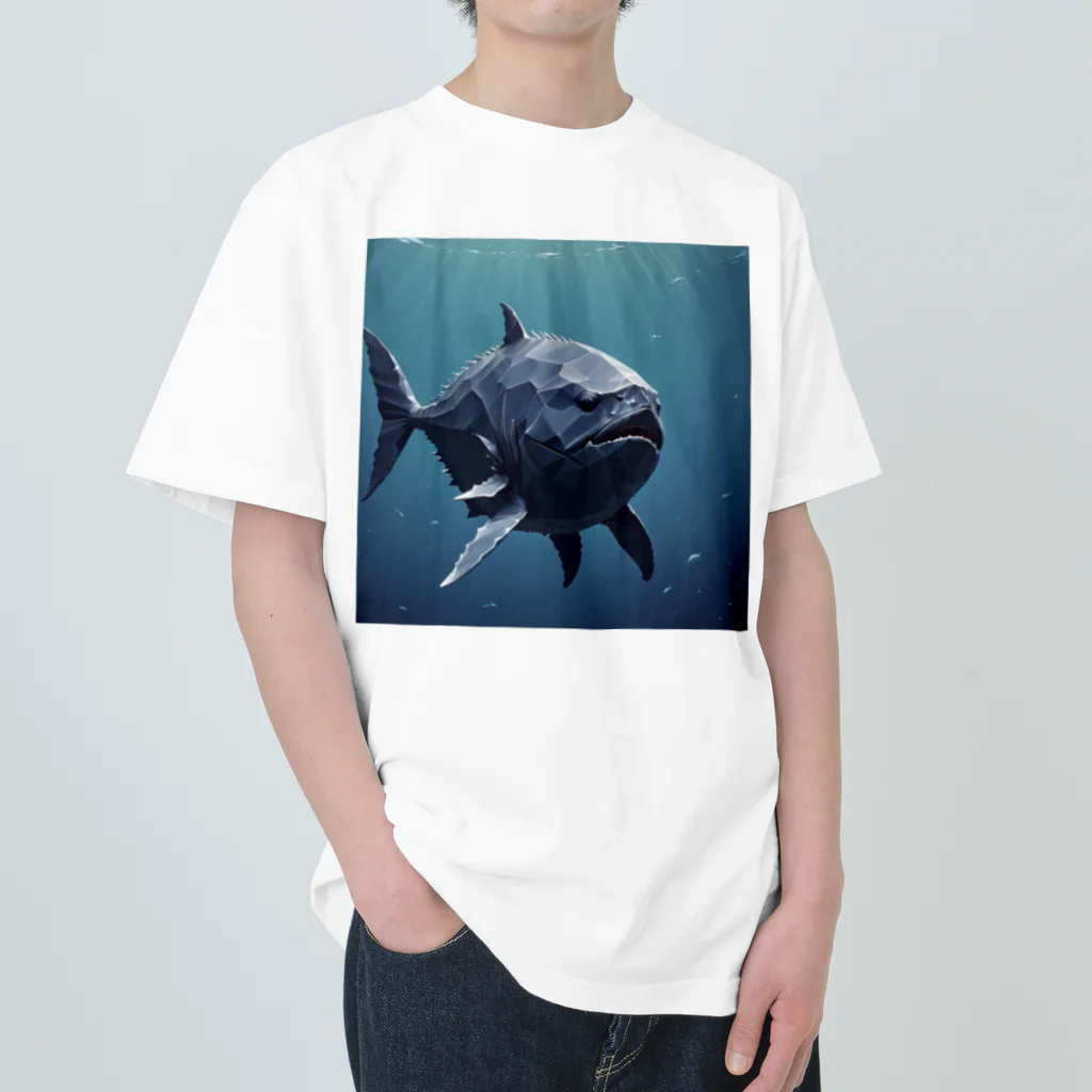 asuto_20のローポリ風マンボウ ヘビーウェイトTシャツ