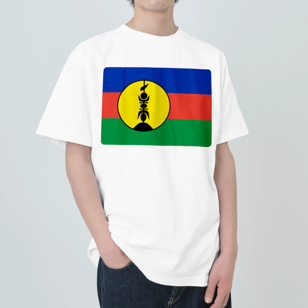 お絵かき屋さんのニューカレドニアの国旗 Heavyweight T-Shirt