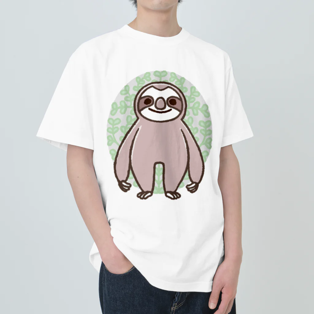 家木はちた(Kegi Hachita)のなまけもの ヘビーウェイトTシャツ