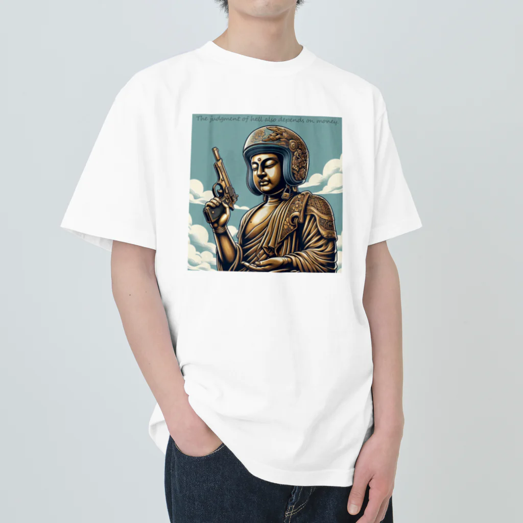 shime_savaの地獄の沙汰も金次第 Heavyweight T-Shirt