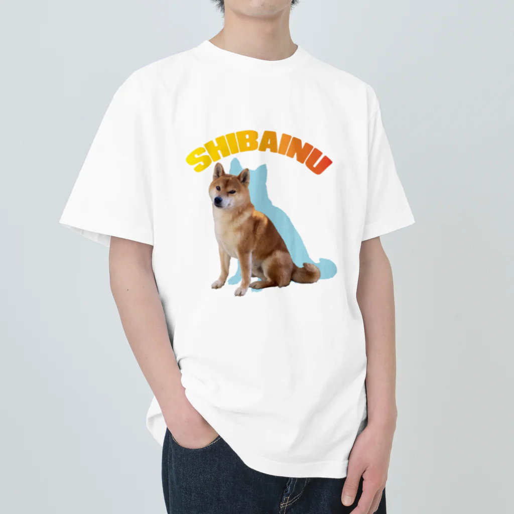 LLC Reality のSHIBAINU（ソラくん）おすわり Heavyweight T-Shirt