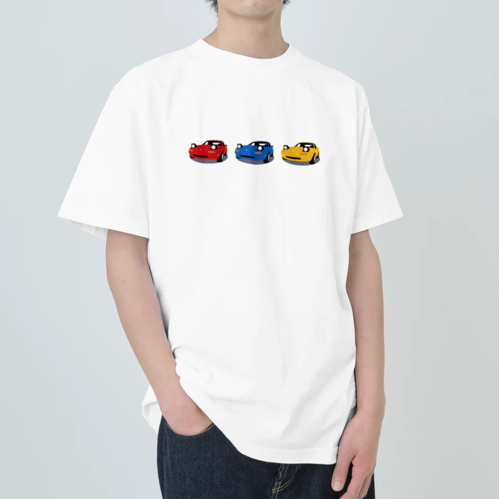 キャのNAロードスターなクルマ Heavyweight T-Shirt