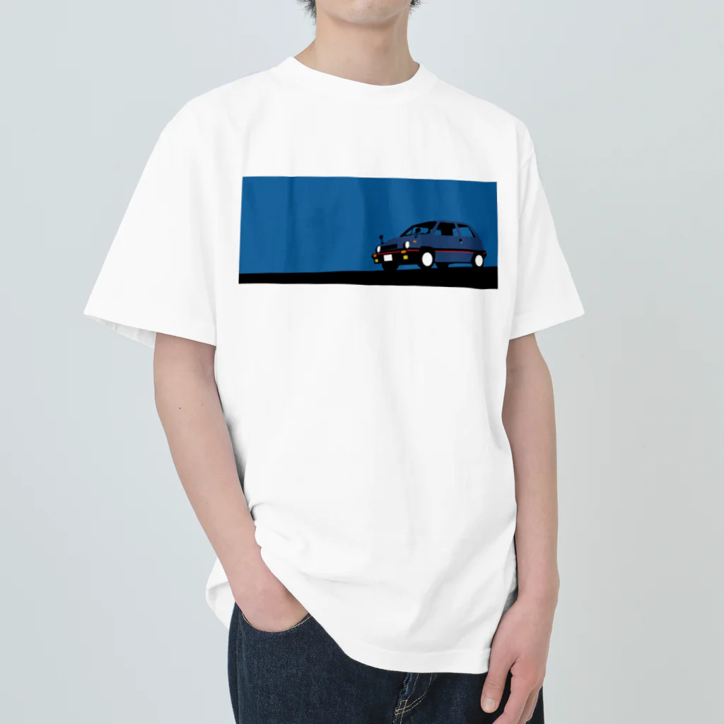 キャのシティなクルマ Heavyweight T-Shirt