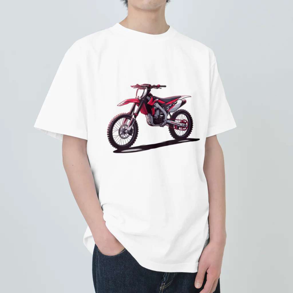 Bikers' Galleryのオフロードバイク デザイン モトクロス  Heavyweight T-Shirt