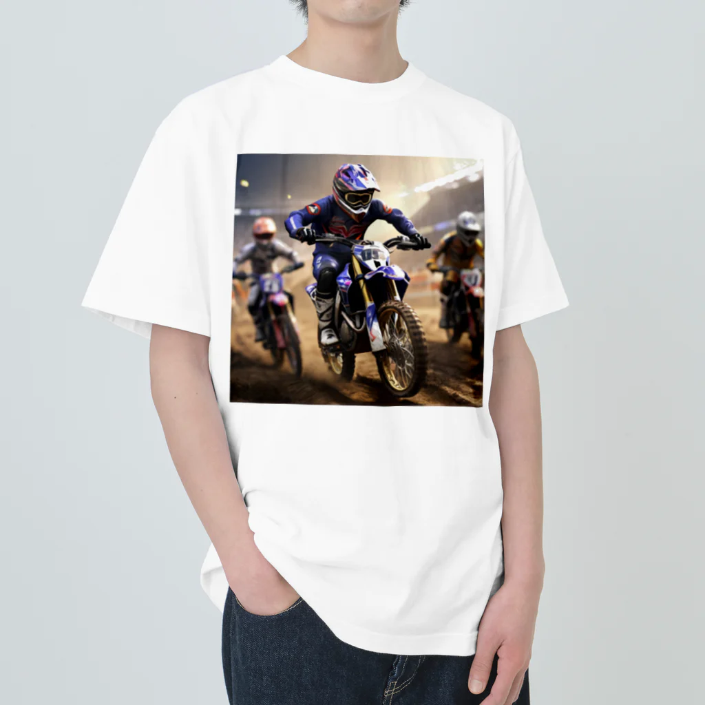 Bikers' Galleryのダートマスターズ：究極のモトクロスチャレンジ Heavyweight T-Shirt