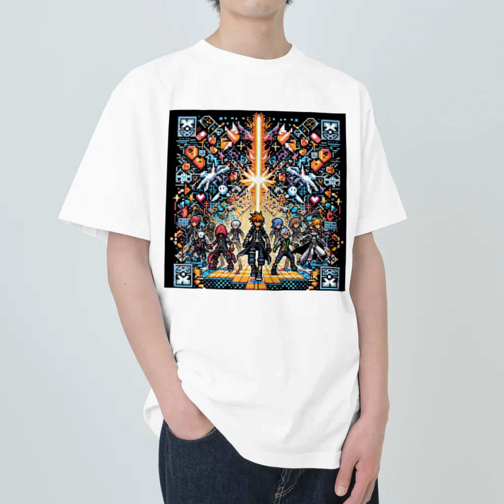 ドット屋のドット絵 ダークファンタジー ヘビーウェイトTシャツ