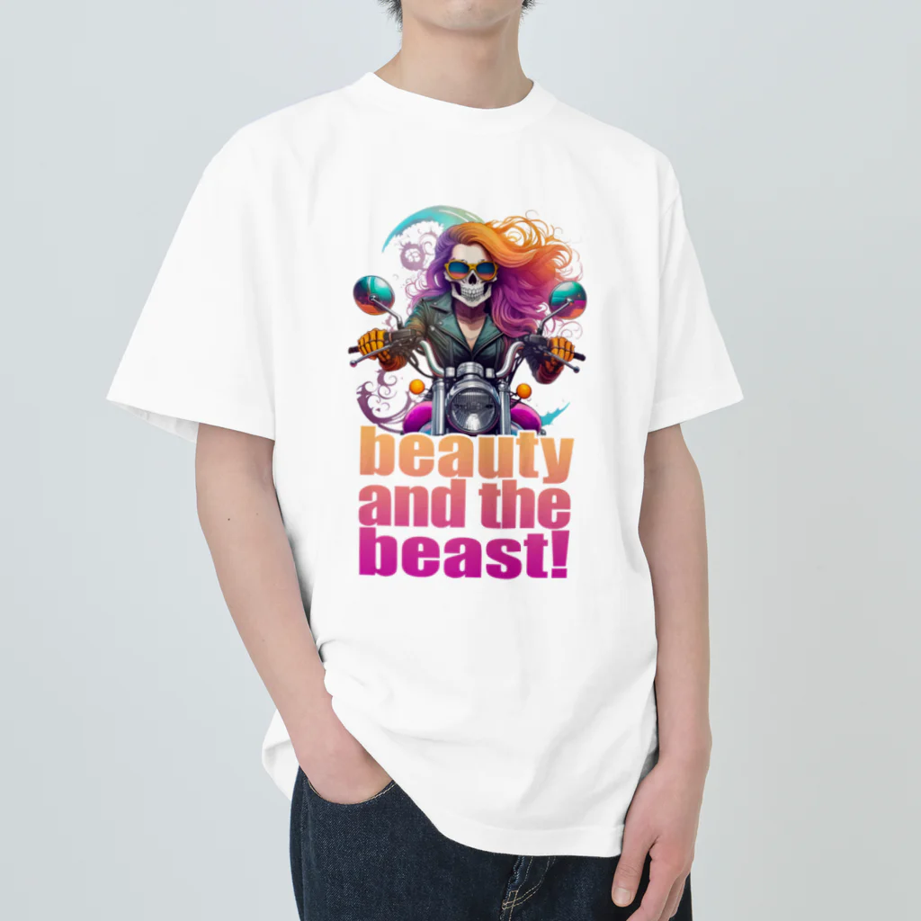 shime_savaのbeauty and the beast! Heavyweight T-Shirt