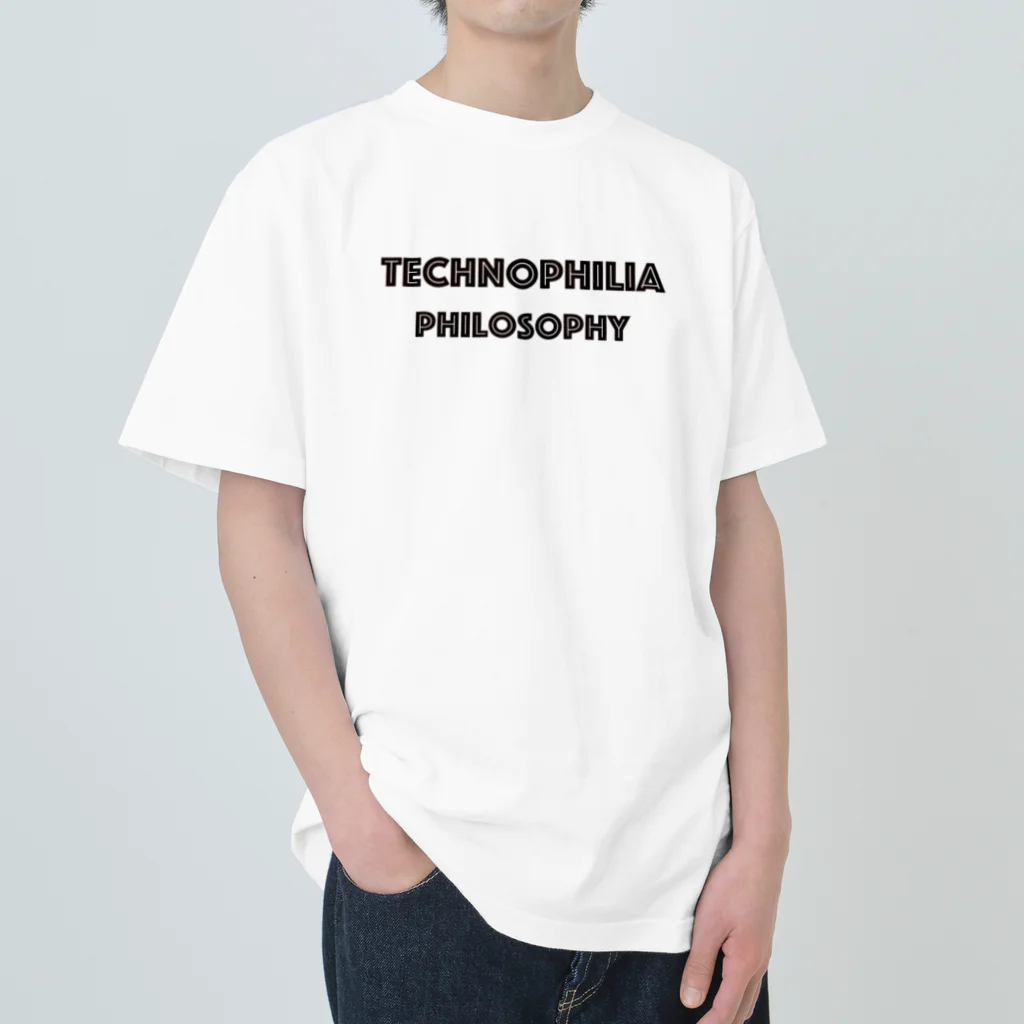 technophilia philosophyのブランドロゴ ヘビーウェイトTシャツ