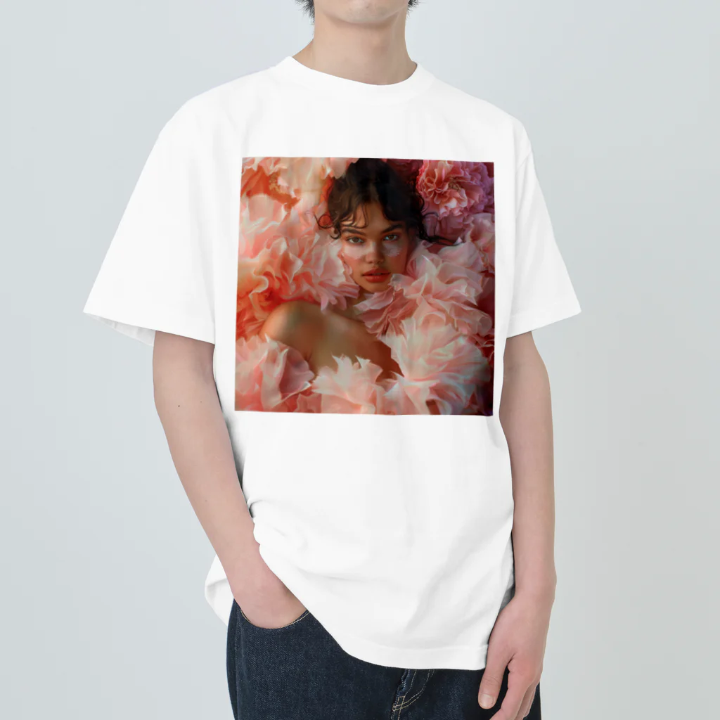 AQUAMETAVERSEのフェイスアート　Tomoe bb 2712 Heavyweight T-Shirt