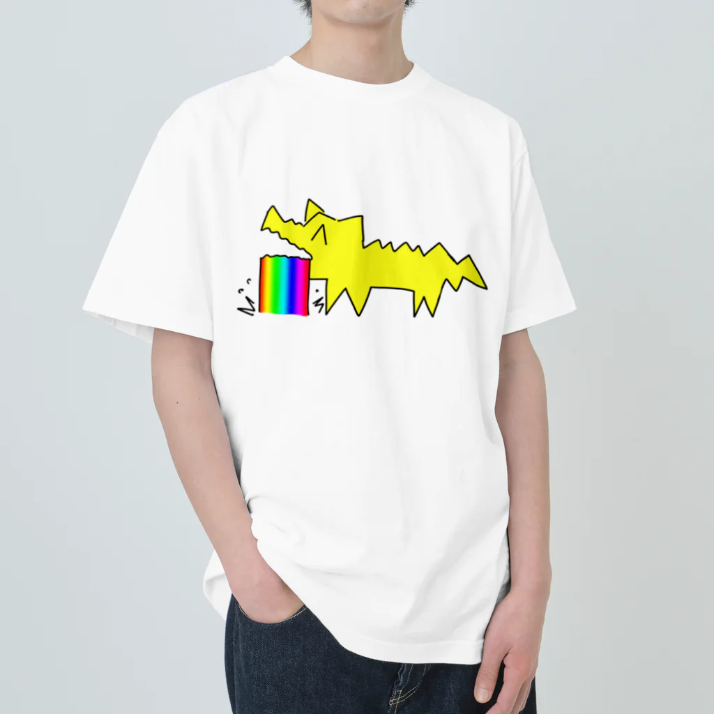 うんぽこ☆ピーナッツのゲロワンワン Heavyweight T-Shirt