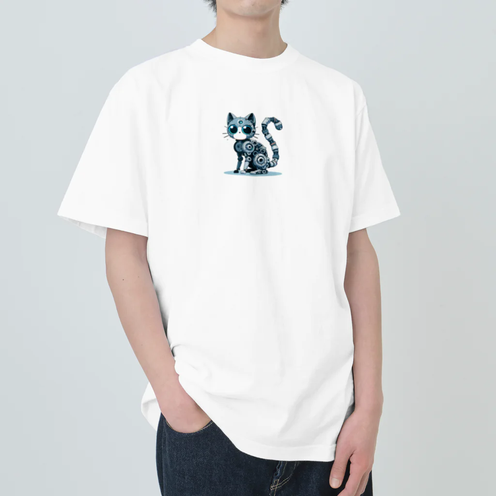 Cute Animal SHOPのメカニカルな猫 Heavyweight T-Shirt