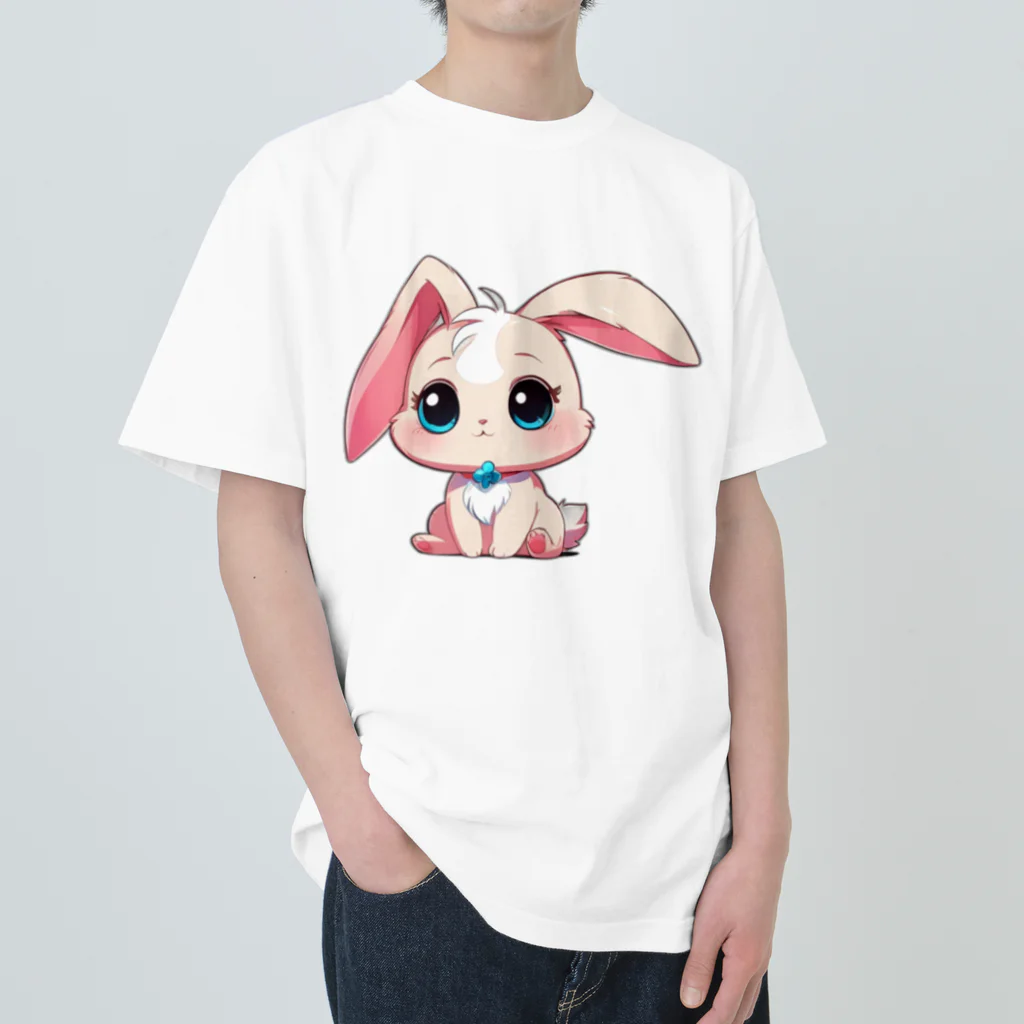 ちょっといいSHOPのちびアニマル（うさぎ） ヘビーウェイトTシャツ