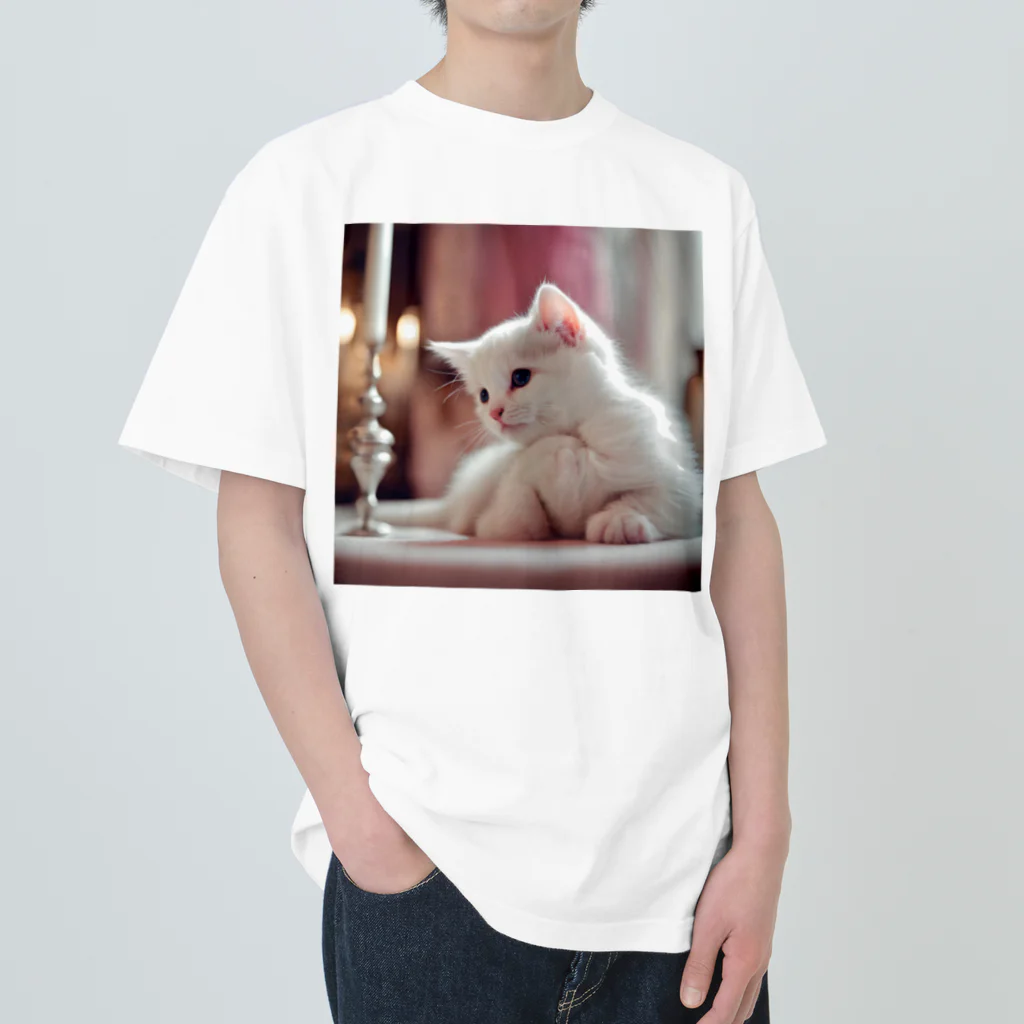 coco...の姫ねこ Heavyweight T-Shirt