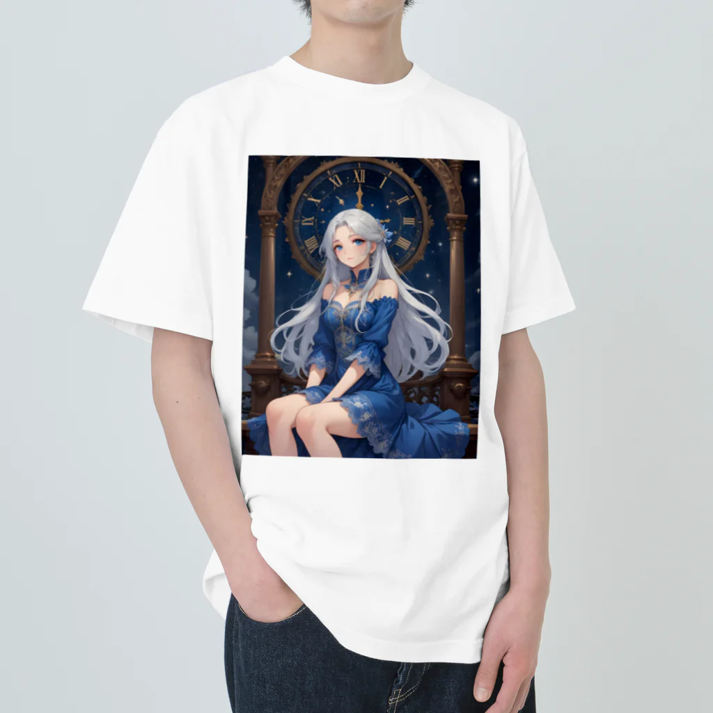 AI Fantasy Art ShopのPrincess transcends time② ヘビーウェイトTシャツ