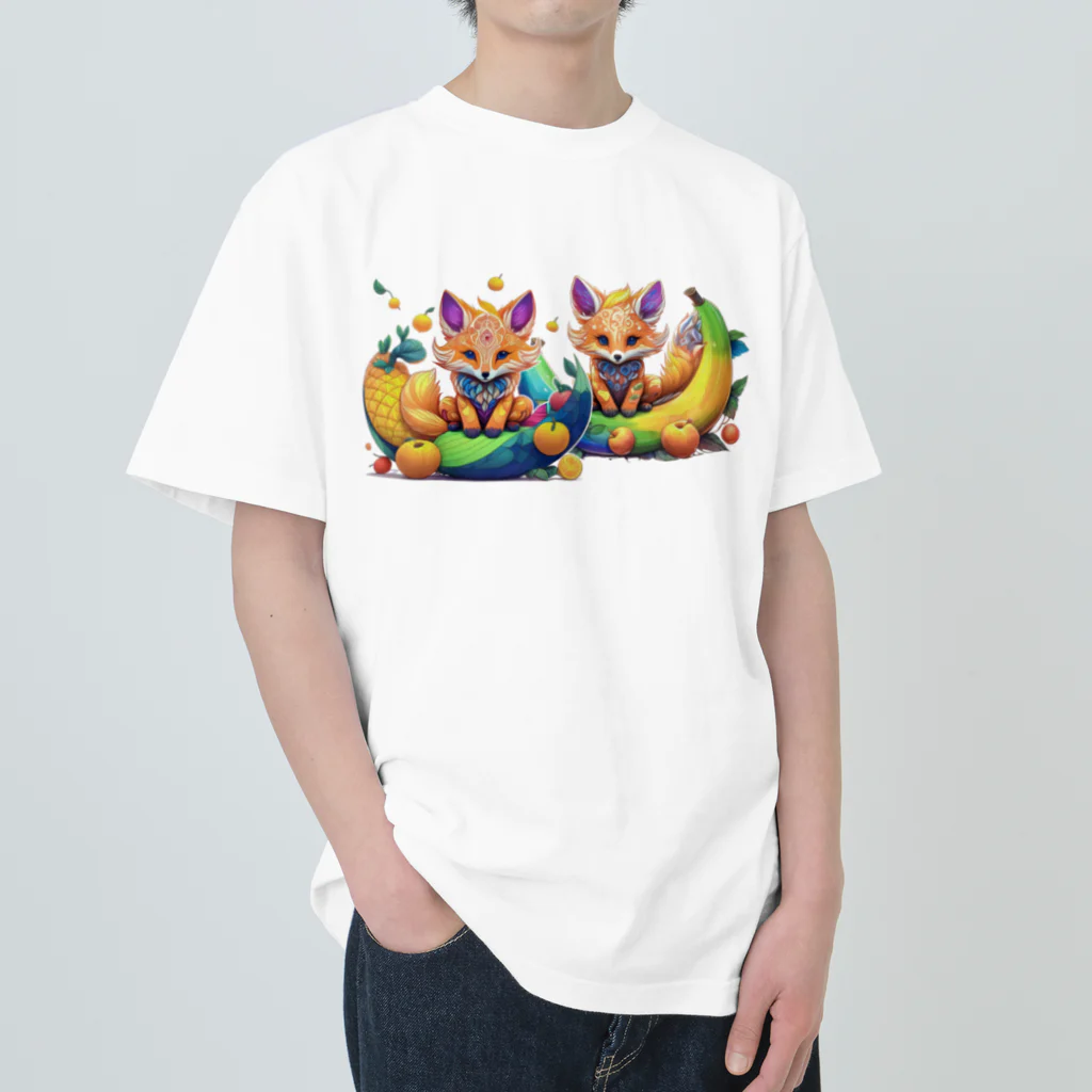 mogworl worksのGrimmit（Fox） Heavyweight T-Shirt