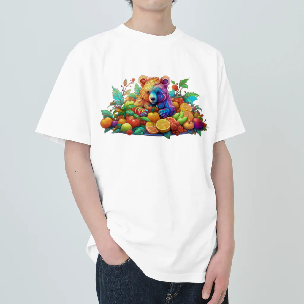 mogworl worksのGrimmit（Bear） ヘビーウェイトTシャツ