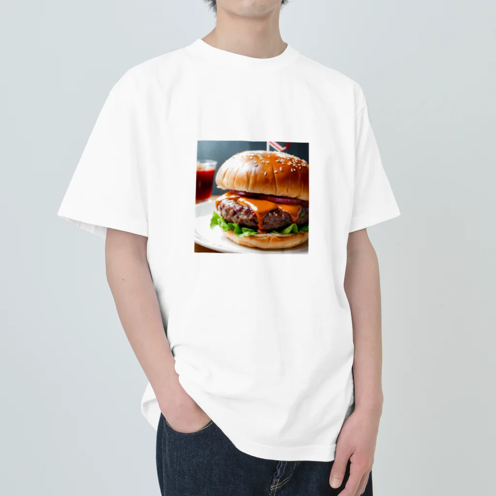 オリジナルグッズショップ KIJITORAのDELICIOUS BURGER Heavyweight T-Shirt