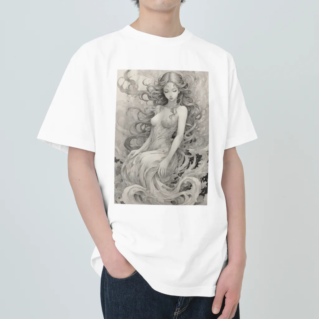 AI Fantasy Art Shopの【限定商品】Chaos⑧ ヘビーウェイトTシャツ