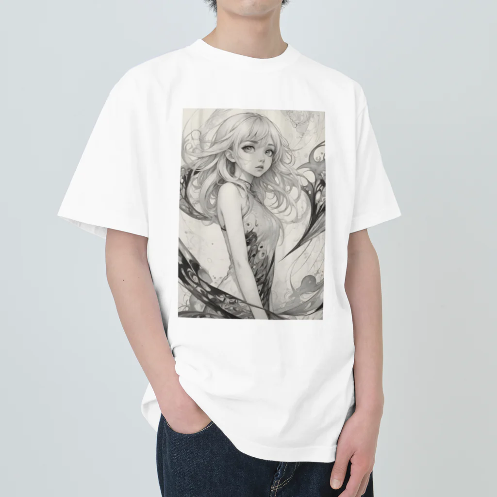 AI Fantasy Art ShopのCollapse② Heavyweight T-Shirt