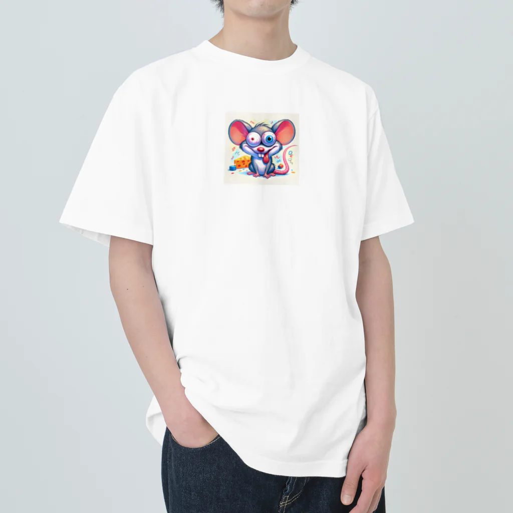 funny-itemsのパニックマウス ヘビーウェイトTシャツ