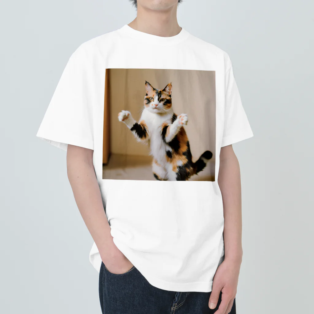 shadowshadowの三毛猫 Heavyweight T-Shirt