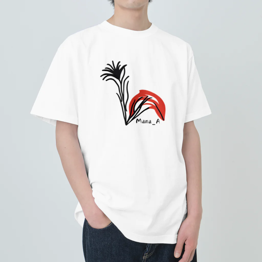 Mana AのカラフルTillandsia Heavyweight T-Shirt