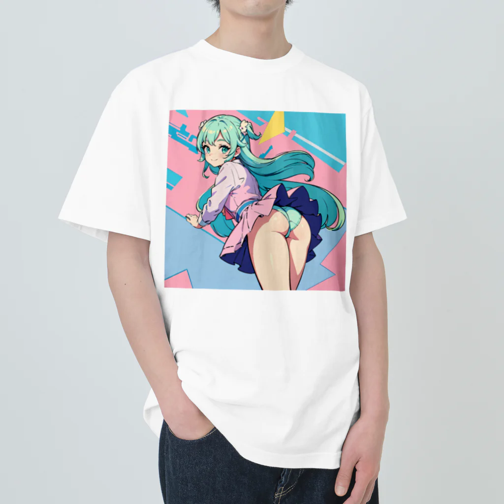 yozoraniyumeoの魔法女子中学少女 Heavyweight T-Shirt