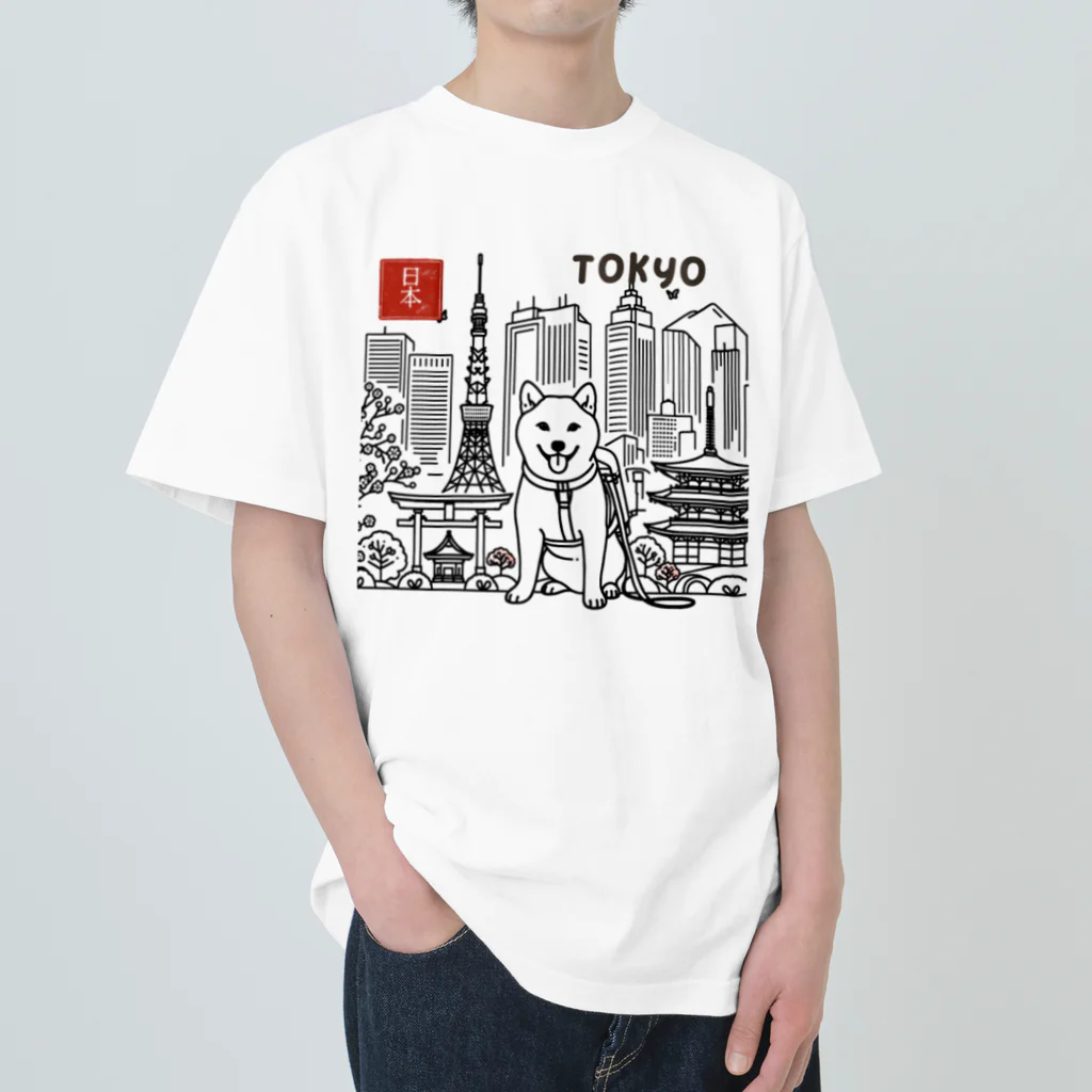 ShibaShibaのShibaShiba Heavyweight T-Shirt