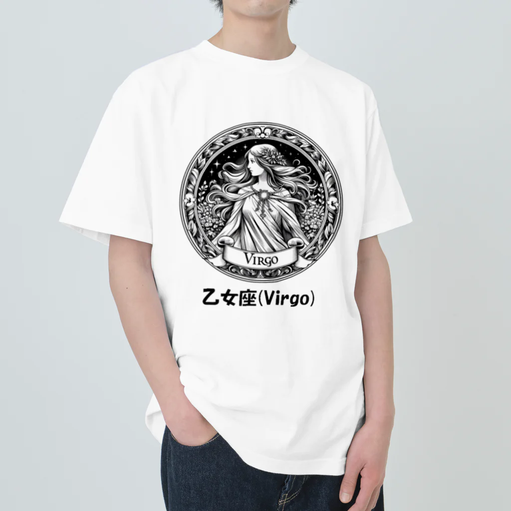keystoneの乙女座(Virgo) ヘビーウェイトTシャツ