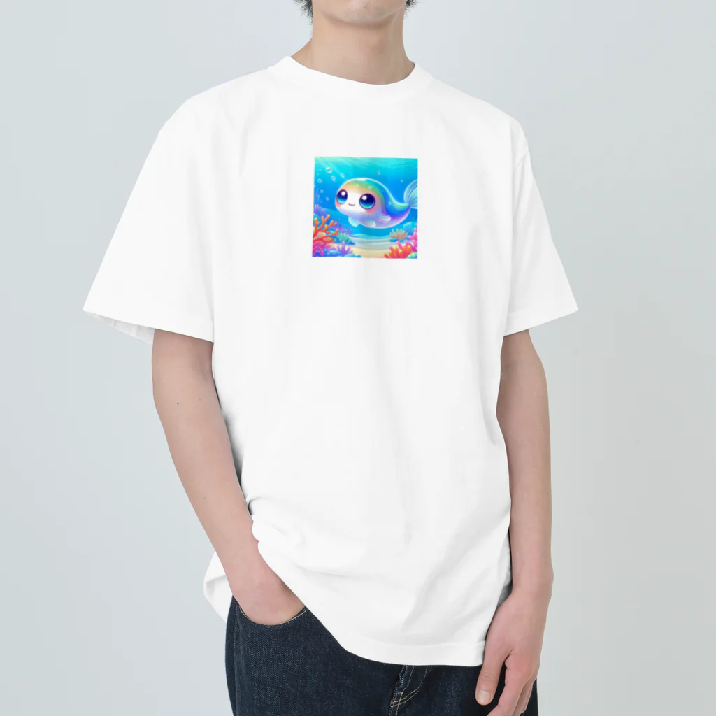 れいのキュートなお魚さんの冒険 Heavyweight T-Shirt