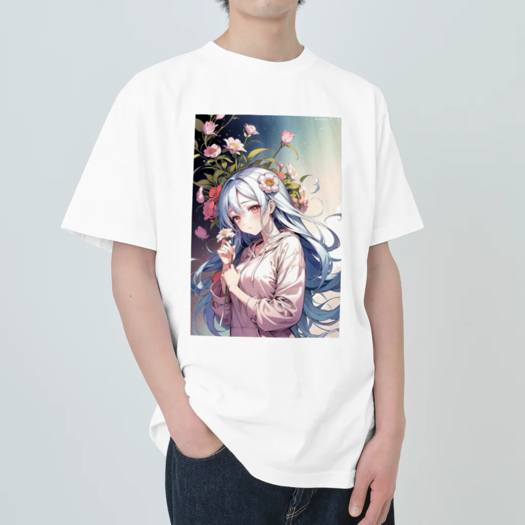 🐋うくはのお店の花と君7 Heavyweight T-Shirt