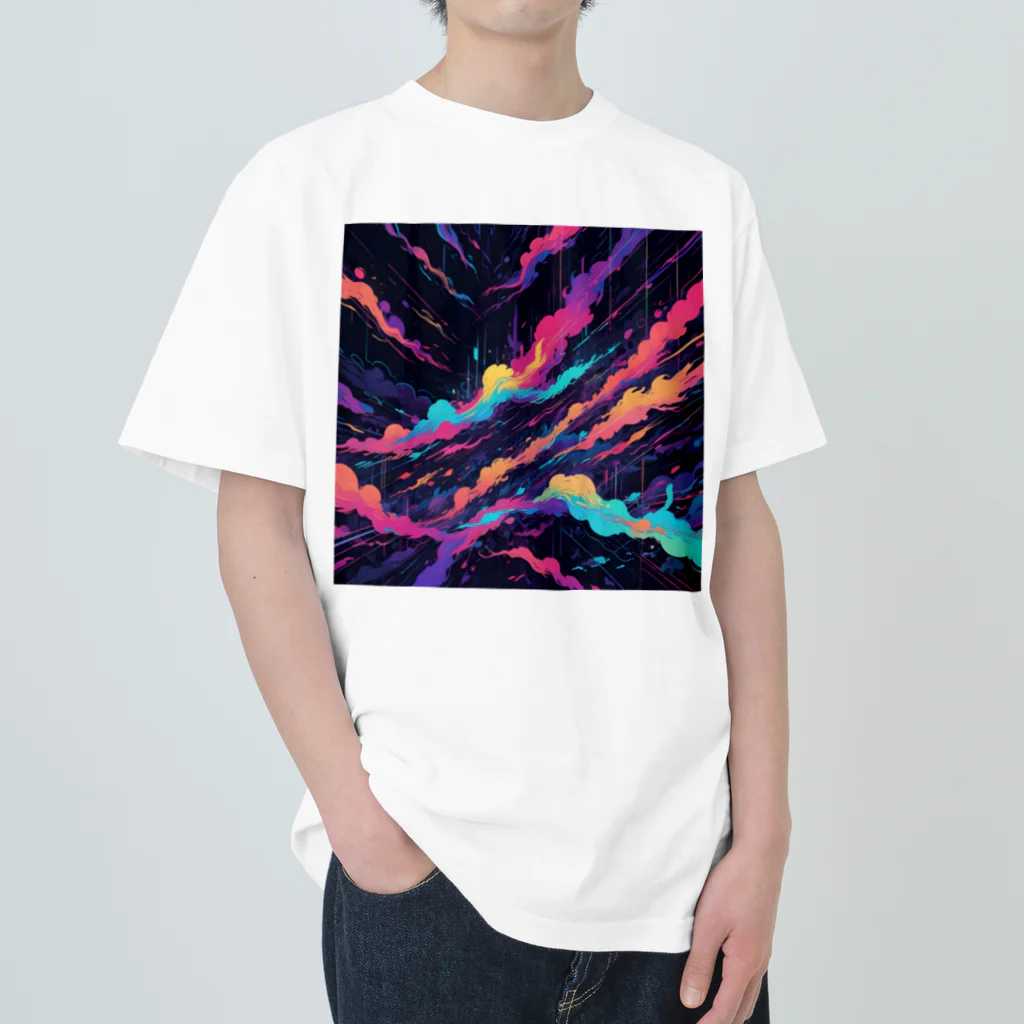 AI Fantasy Art Shopのart of fire③ Heavyweight T-Shirt