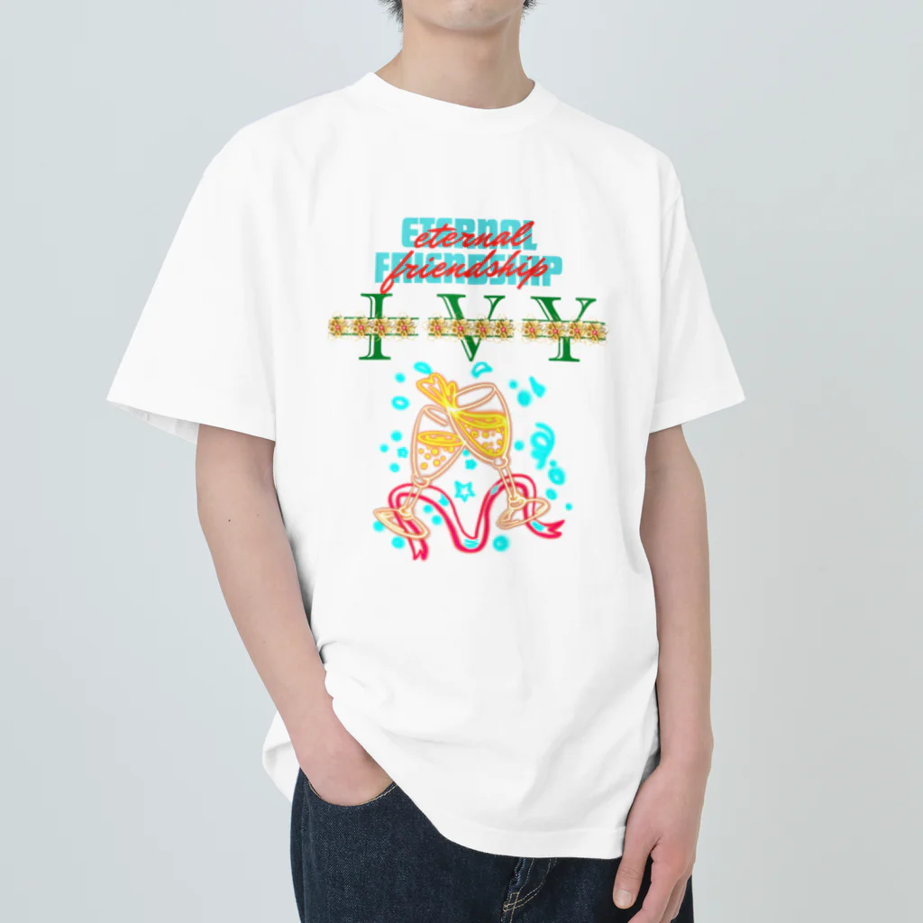 ivybloonの仲間と乾杯 ヘビーウェイトTシャツ