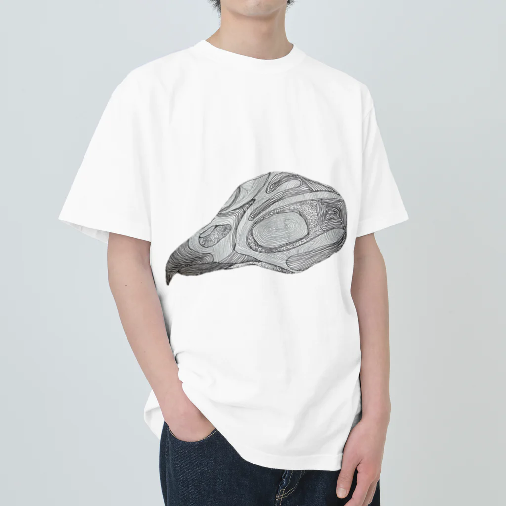 Iii Ponchiの鳥の骨 Heavyweight T-Shirt