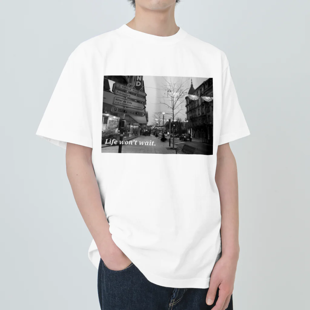 odan5のおしゃれな町並み写真デザイン Heavyweight T-Shirt