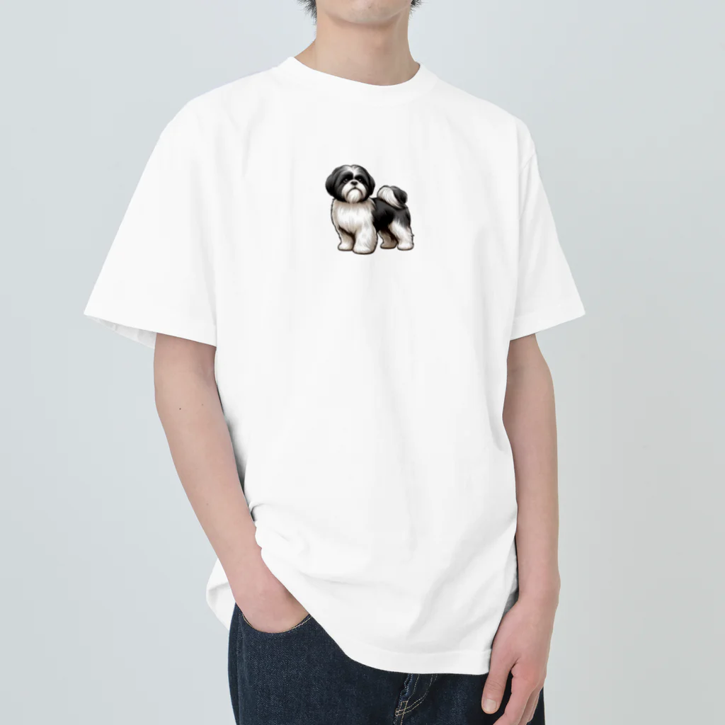 シーズーわんこのシーズーわんこ Heavyweight T-Shirt