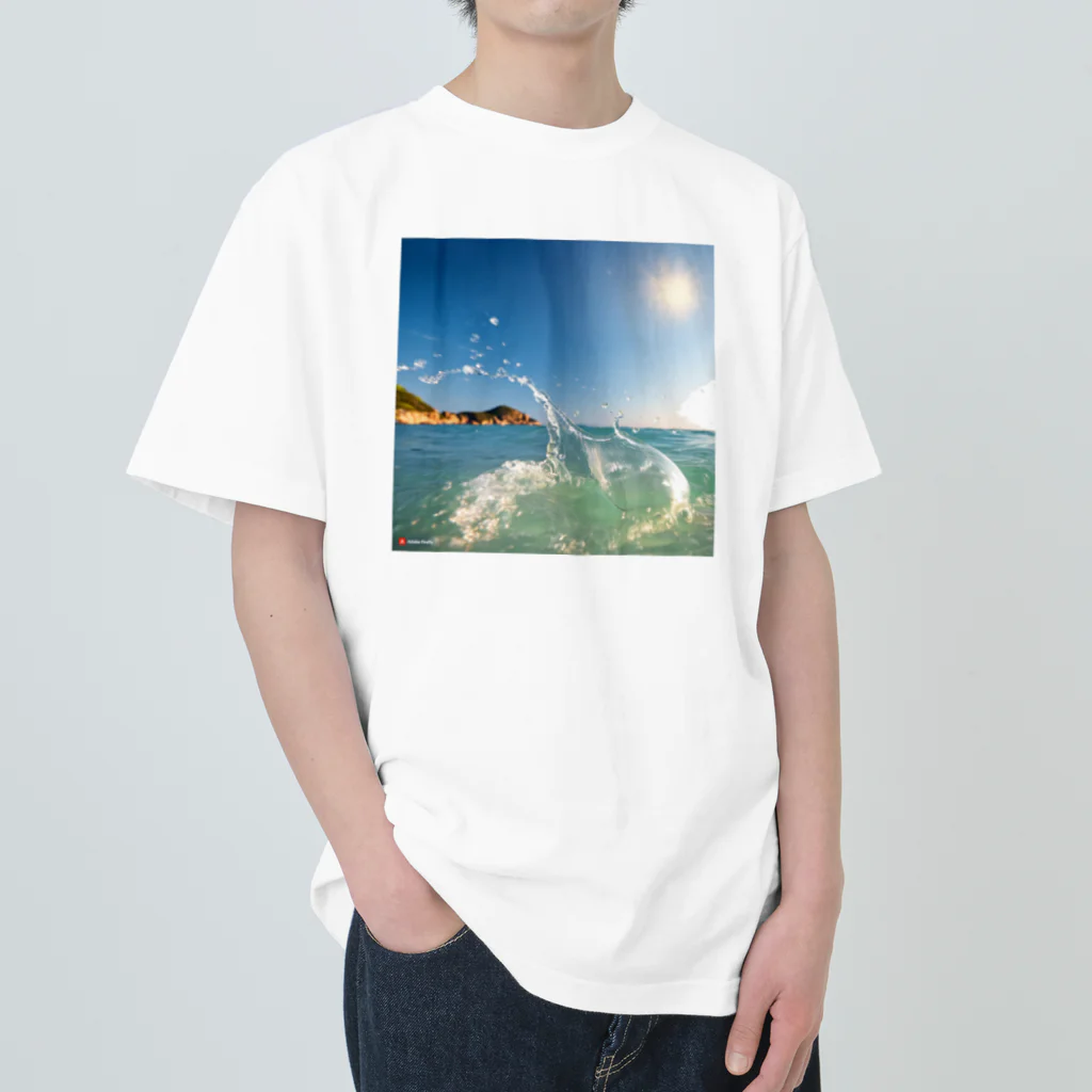 zakki-Rの暑い日本の夏 ヘビーウェイトTシャツ