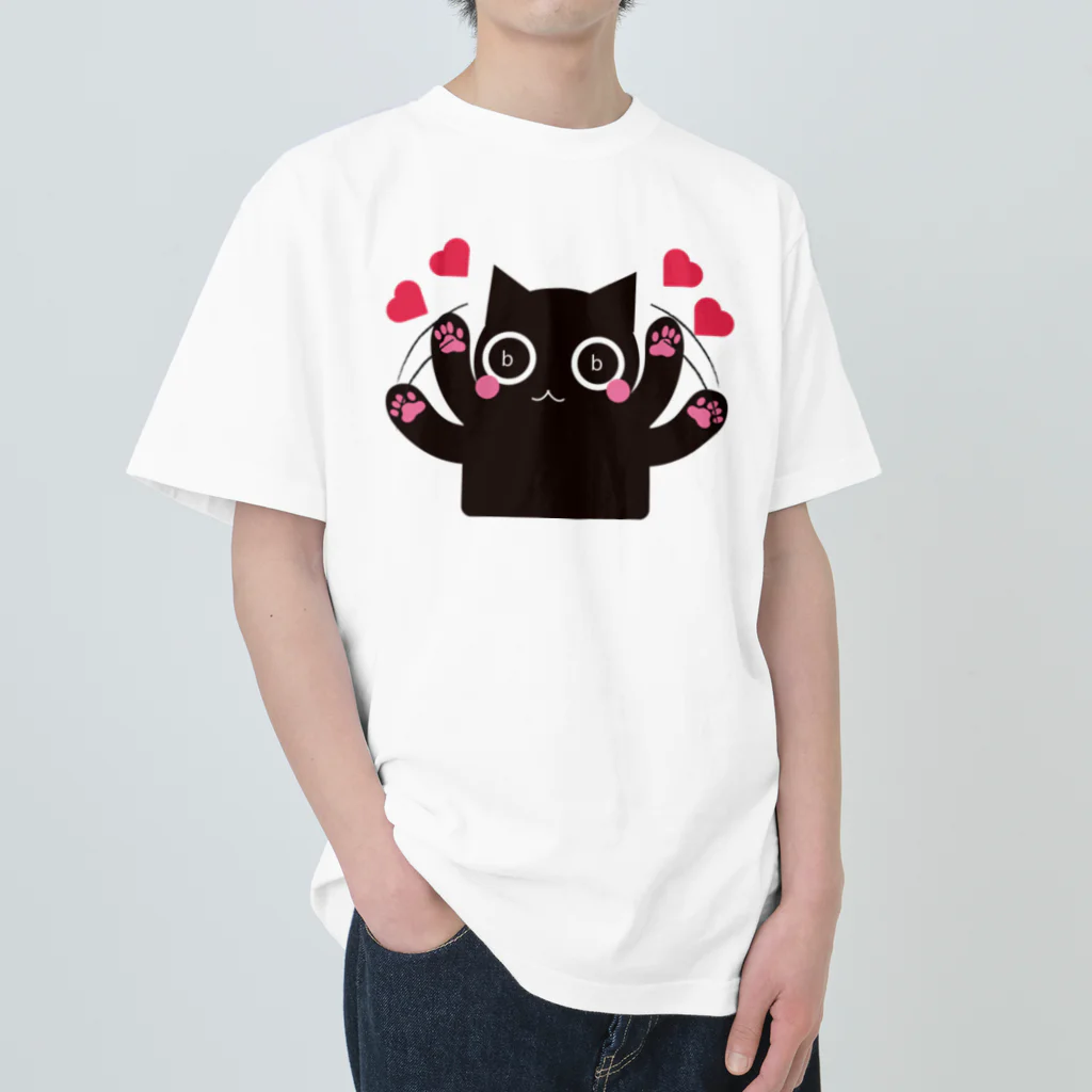 つきれうのくろねこｂｂでれバージョン Heavyweight T-Shirt