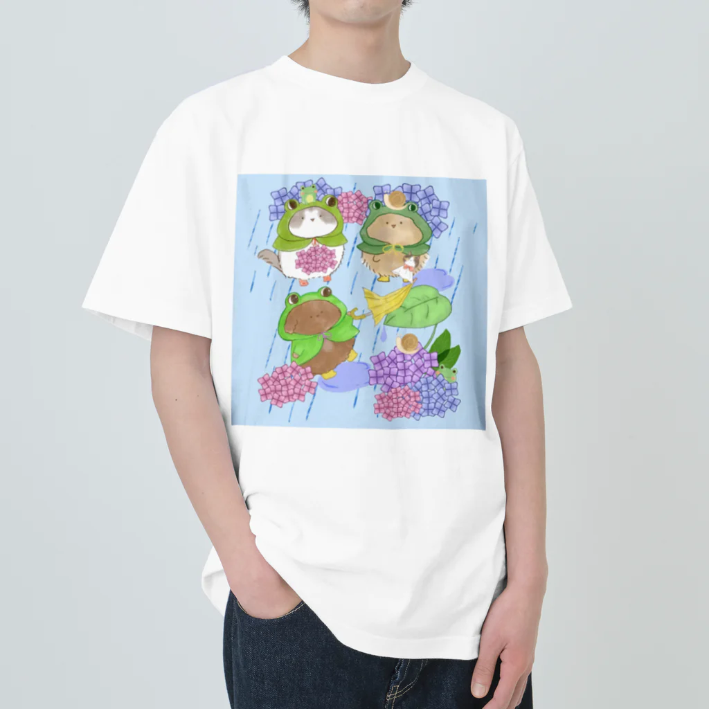 せとのお店屋さんの6月　土砂降りの日 Heavyweight T-Shirt