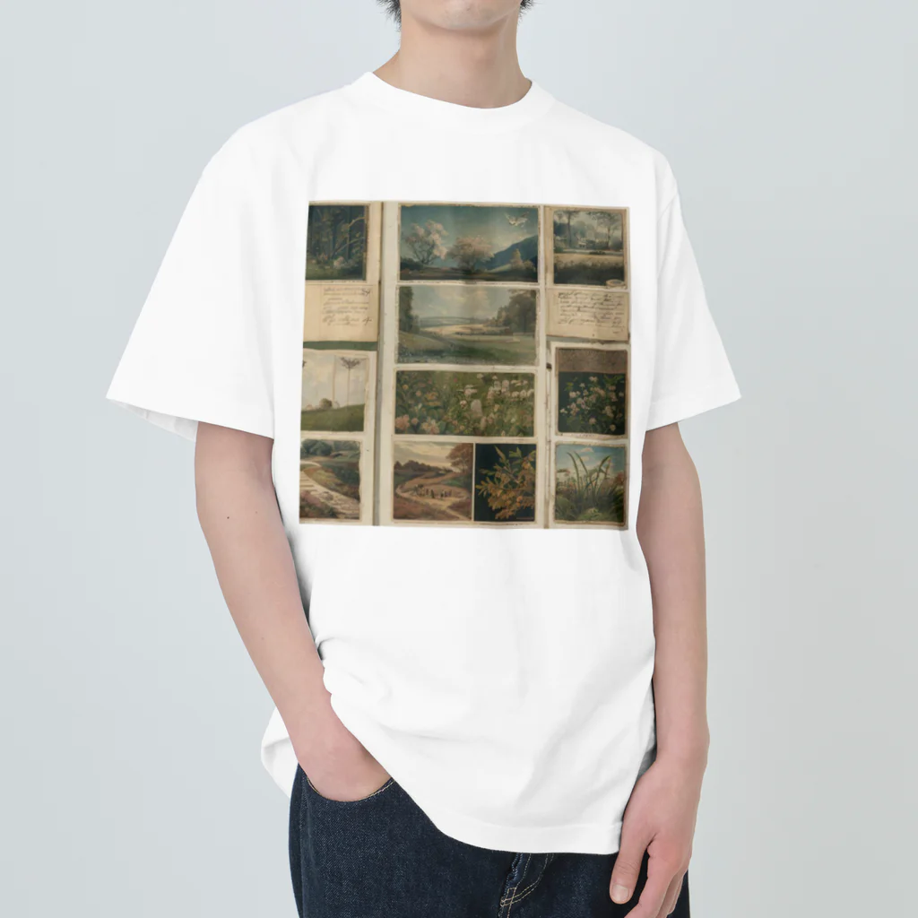 【ホラー専門店】ジルショップのビンテージアート Heavyweight T-Shirt