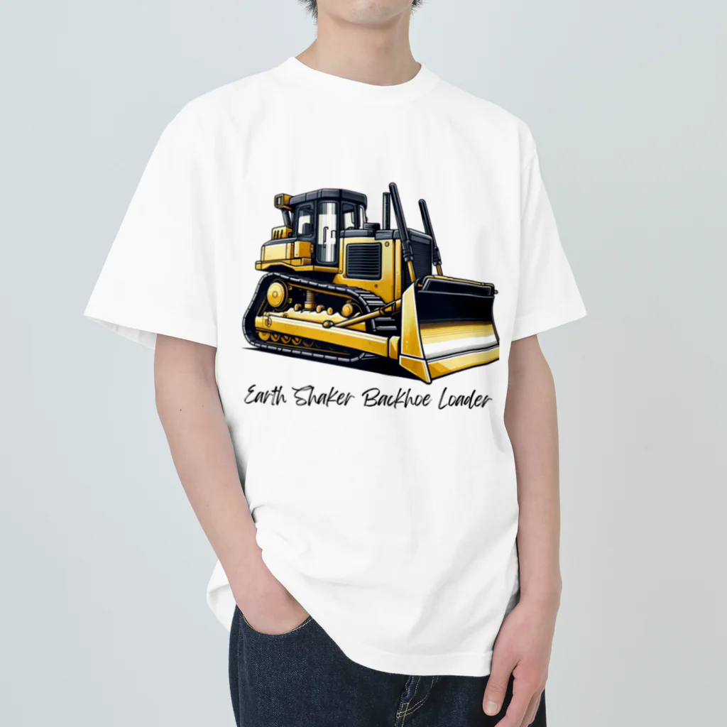 チェリモヤの建設の達人 働く車 02 ヘビーウェイトTシャツ