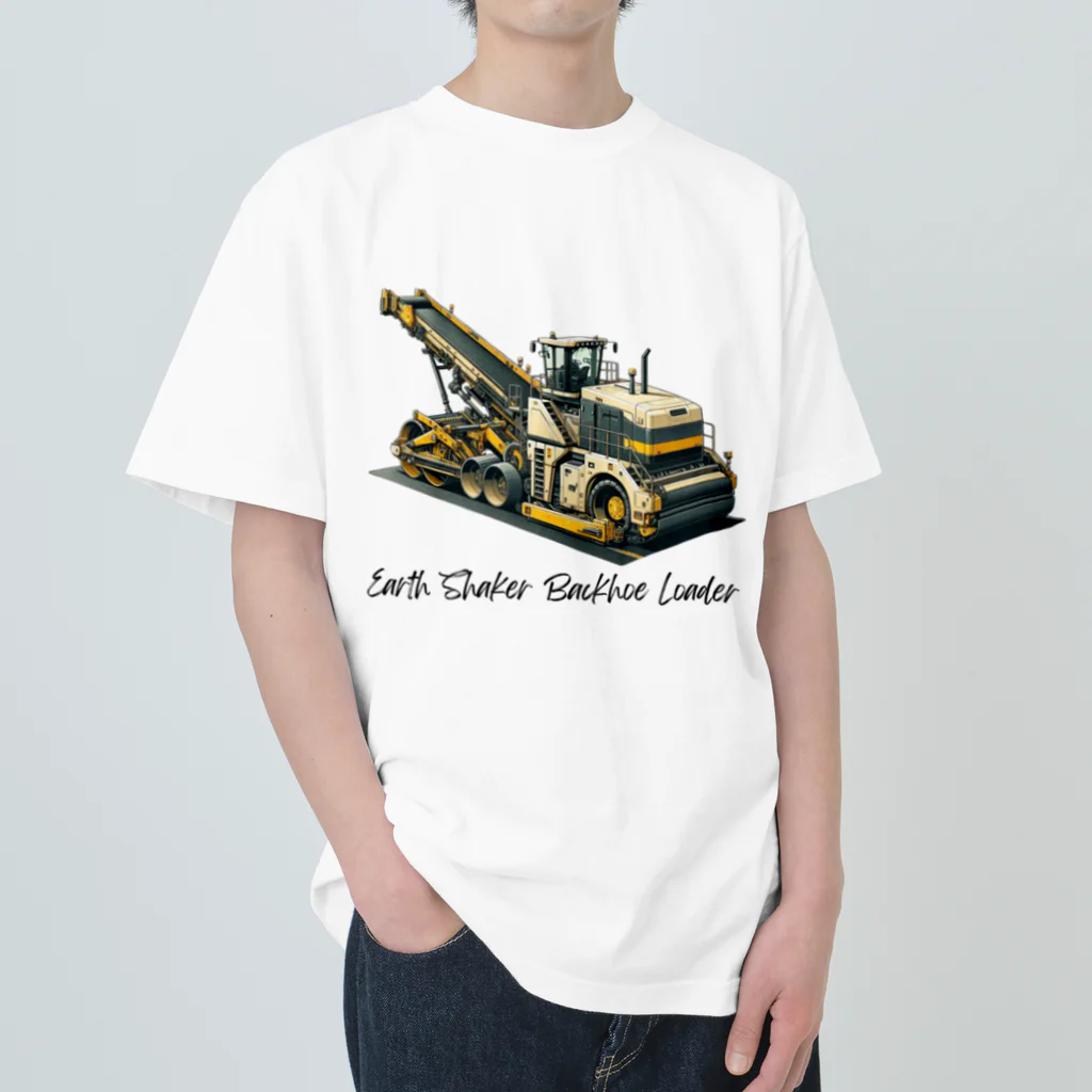 チェリモヤの建設の達人 働く車 06 ヘビーウェイトTシャツ