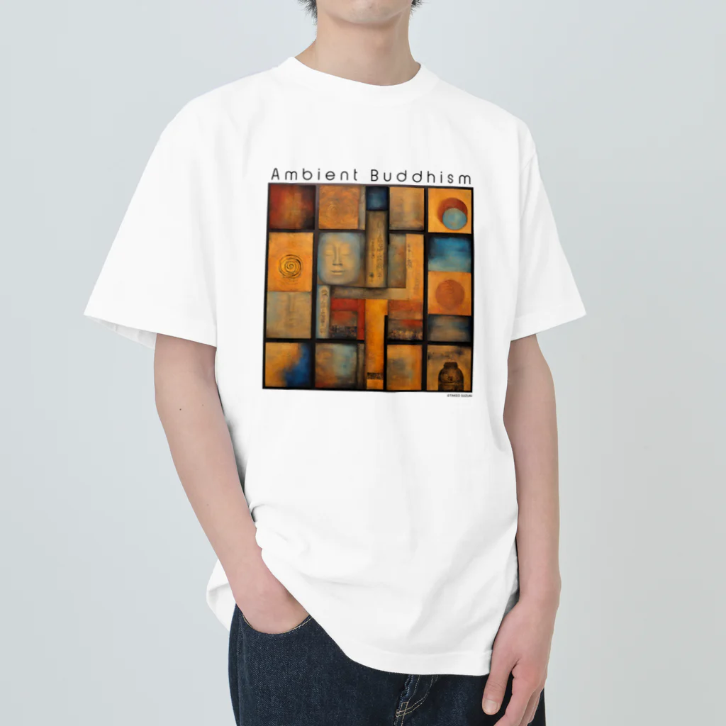 TAKEO SUZUKI / TASKENのAmbient Buddhism2 Album Art T-Shirts ヘビーウェイトTシャツ