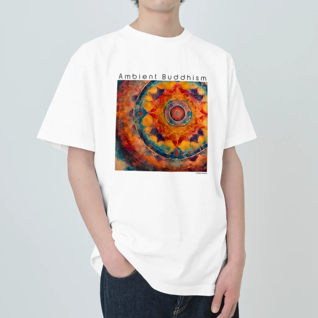 TAKEO SUZUKI / TASKENのAmbient Buddhism3 Album Art T-Shirts ヘビーウェイトTシャツ