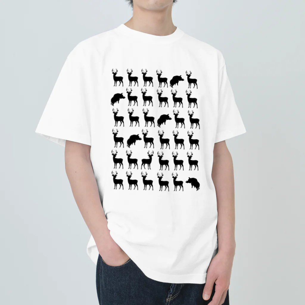 まさかりＳＨＯＰの鹿ときどき猪 Heavyweight T-Shirt