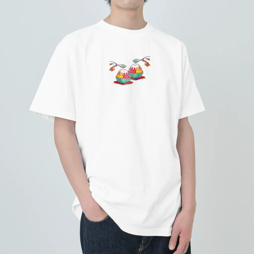 manaco-のかき氷 ヘビーウェイトTシャツ