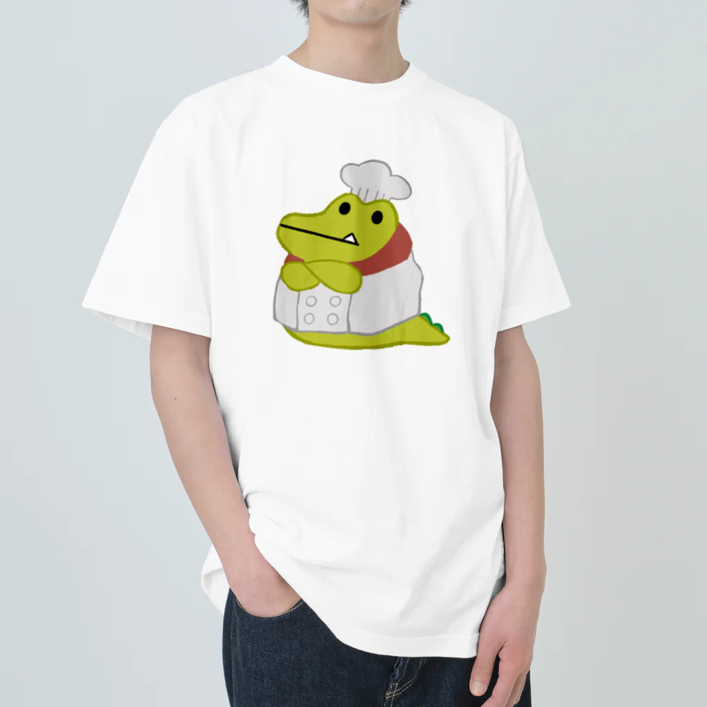 わりとせまいショップのblobwani（シェフ） ヘビーウェイトTシャツ