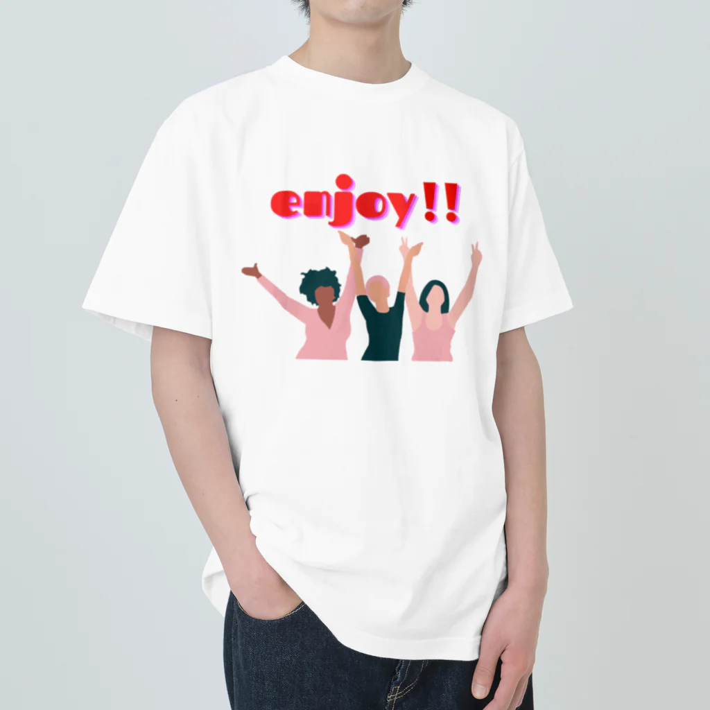 禅ゆるスタイルのガールズ Heavyweight T-Shirt